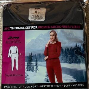 Women's Dark Gray Thermal Set